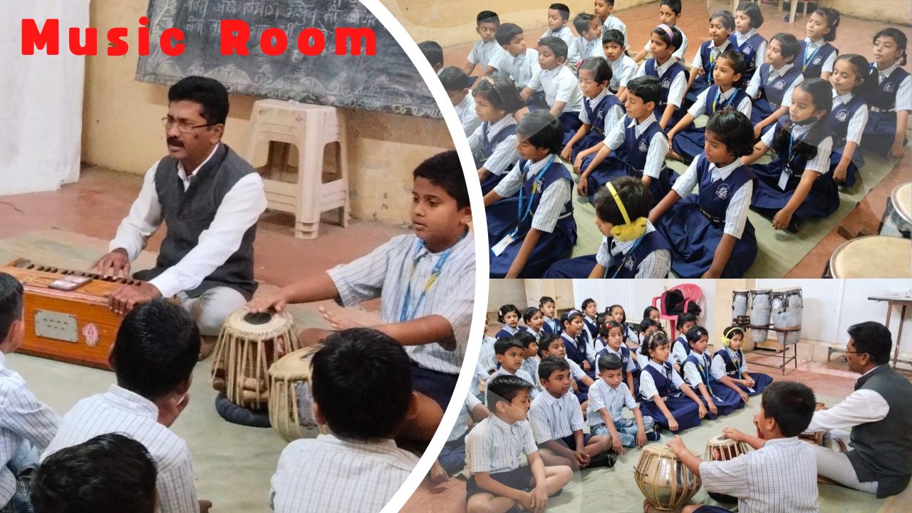 Students in a music class
